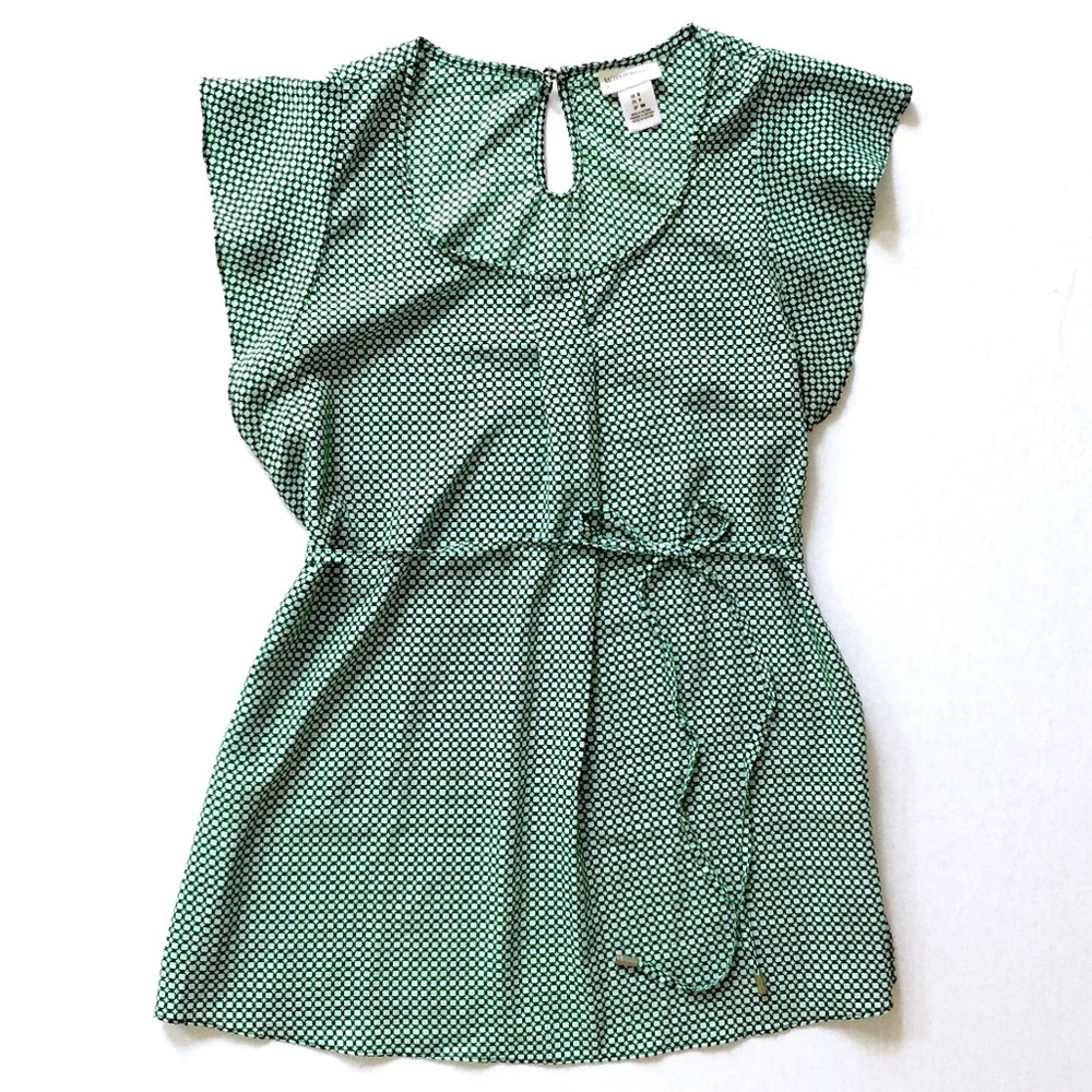Green Print Maternity Top